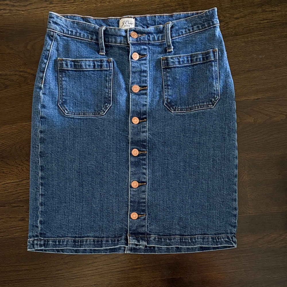 J Crew Denim Skirt